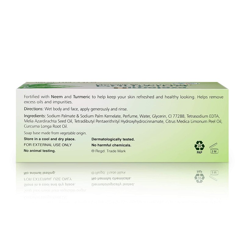Himalaya Purifying Neem & Turmeric Cleansing Bar, Face and Body