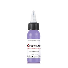 Xtreme Tattoo Ink, Versatile Medium Viscosity for Precision Tattooing, Rich Hue, Quick Healing, Acrylic-free, Water Based and, Highest Safety Standards - Ready-to-Use Tattoo Ink (Light Lavender, 1 oz)
