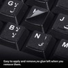 2PCS Arabic Keyboard Stickers, Arabic-English Keyboard Letters Replacement Stickers Black