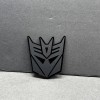 UsaStandard 2x Decepticon Transformer Mask Car Fender Badge Emblem Matte