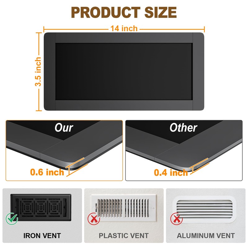 Magnetic Vent Covers 3 Pack, Strong Vent Covers 3.5" X