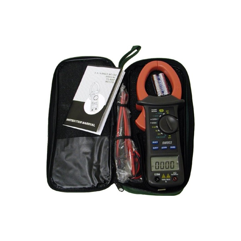 Sinometer BM803 Auto Manual Range AC/DC Current 1000A Clamp Meter
