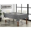 LAN&LAN - Rectangular Checked Tablecloth Washable Excellent for Indoor and