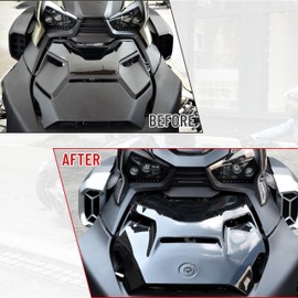 VEISUTOR Epic Hood Panel for Can Am Ryker,Gloss Black Classic Epic Turbo Hood Scoop for Can-Am Ryker 600 900 & Ryker Rally Edition 2019-2025 Accessories, Replace OEM #219400877