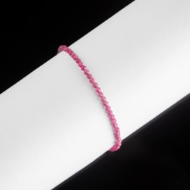 Natural Ruby Gemstone Beads Bracelet for Women, Crystal Gems Healing Bracelets, Chakra Stone Bead Bracelets, Yoga Stone Beads Bracelets Meditation