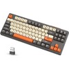 ATTACK SHARK M87 80 Teclado Inalámbrico para Juegos,87 Teclas Rainbow