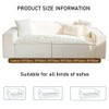 Fuzzy Couch Cover, Garden Cotton Protective Sofa Cover, Washable Non-Slip