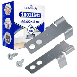 2 Pieces Brackets for Mounting the Built-In Dishwasher with the Original Code 10011641 for Bosch for Balay for Siemens - MONTERAL