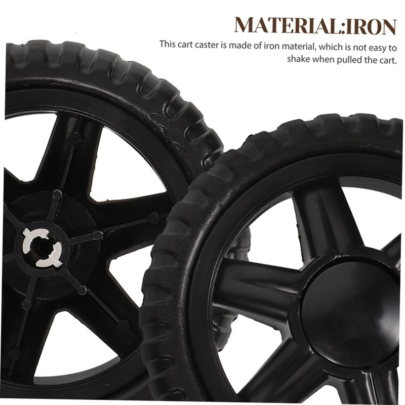 CHILDWEET 4pcs Rolling Cart Wheels Replacement for Shopping Trolleys Heavy