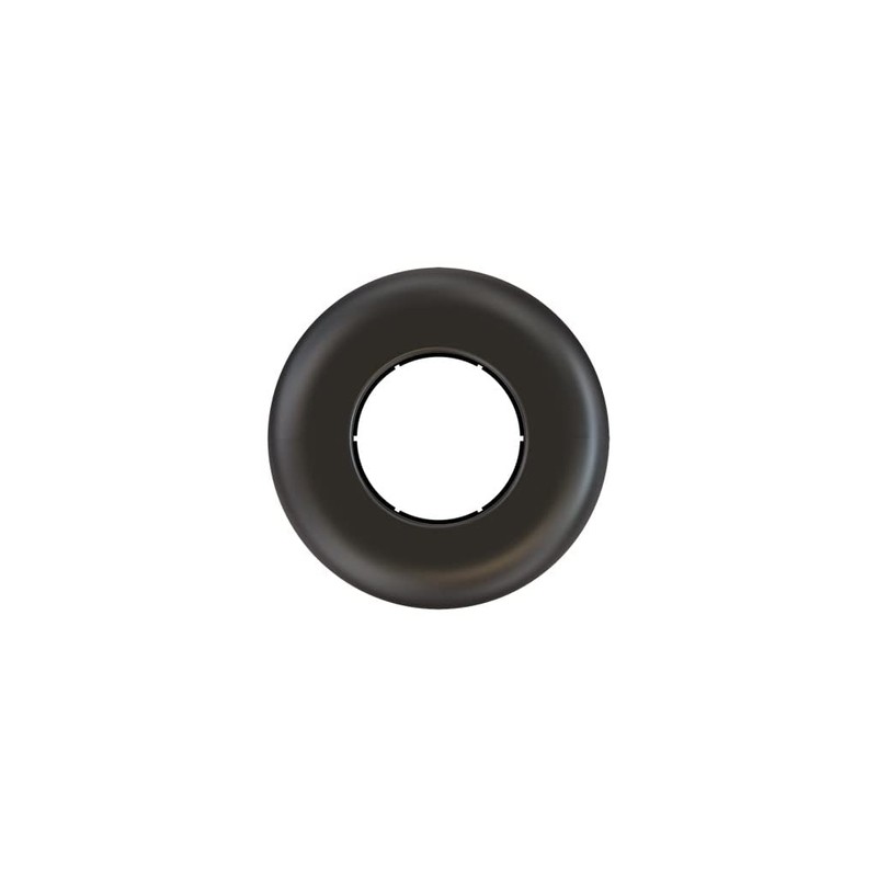 Crimson AV CAE Decorative Escutcheon Plate, Black, Clamps around 1.5"