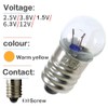 MEETOOT 10pcs E10 Mini Light Bulbs 2.5V 0.3A Physical Electrical