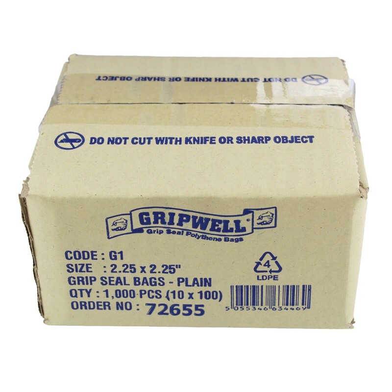 bag it Plastics Grip Seal Bags - Self Seal Resealable