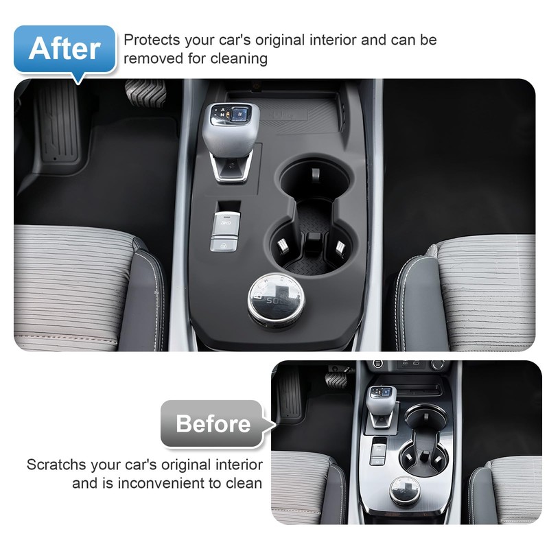 2021-2026 Rogue Center Console Silicone Protector, Cup Holder&Wireless Charging Mat,
