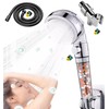 Filtered Shower Head with Handheld, High Pressure Water Flow and