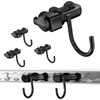 vandrabase 4Pcs L Track J-Hook Double Stud Tie Down Fitting,