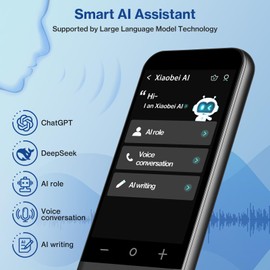 AI Assistant Device Powered by ChatGPT, Preset & Custom Chatbot Roles, AI Writing and Conversation, Smart Recording, Voice & Image Translation (Subscription Needed for AI Feature)