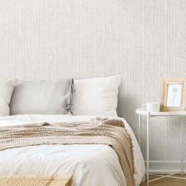 RoomMates RMK11976WP Biege and Taupe Crackled Stria Texture Peel and Stick Wallpaper