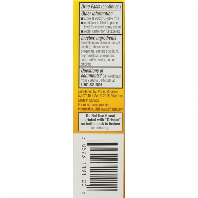 Dristan 12-Hour Nasal Spray 0.50 oz (Pack of 5)
