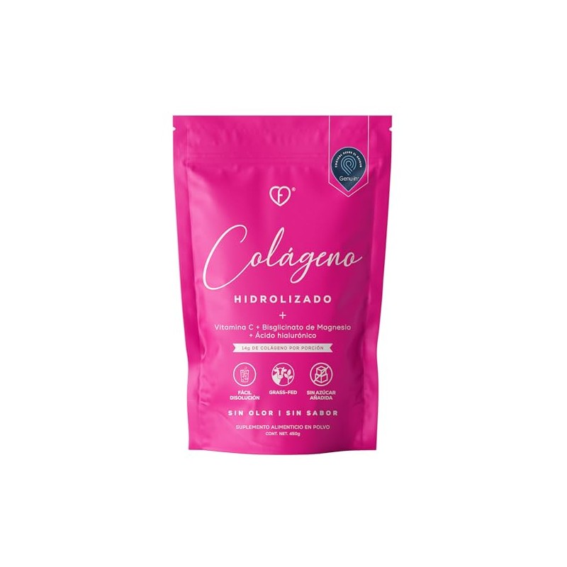Caro Fit Colágeno Hidrolizado Sabor 450 Grass Fed Genu Por