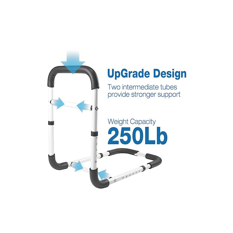 Bed Assist Rails Adjustable with Bag, Safety Bed Handle, Fall