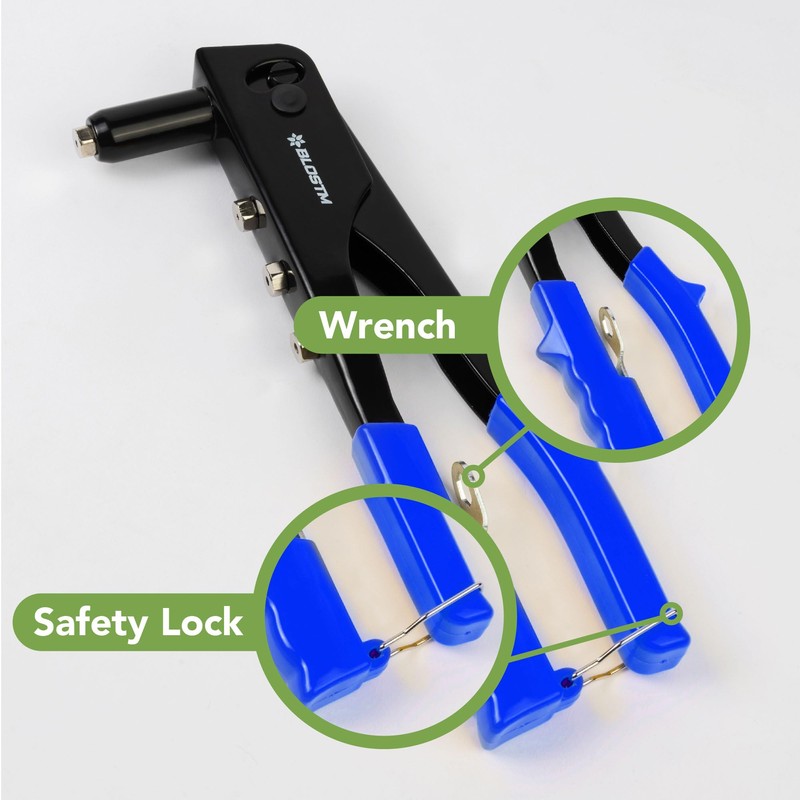 BLOSTM Pop Rivet Gun Set - 100 PCS Pop Rivets