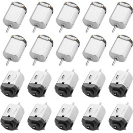 Pack of 20 DC Micro Motor, 3 V Mini Small Electric Motor for Toy Cars, Scientific Experiments, DIY Toy, 15000 RPM