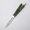 Folding Butterfly Training Tool Green G10 Handle