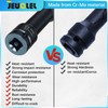 JEUCLEL 3-Piece Lug Nut Socket Set, 1/2" Drive, Impact Tools,