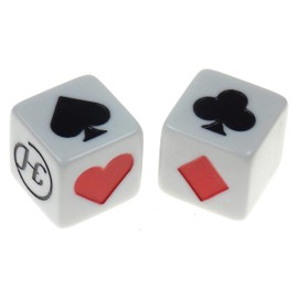 Hickoryville Euchre Playing Cards Bundle - 2 Euchre Decks in 1 Box with 2 White Suit Marker Dice