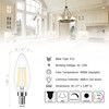Cotanic Dimmable E12 Candelabra LED Bulbs, 60W Equivalent,4000K Daylight,600LM Ceiling