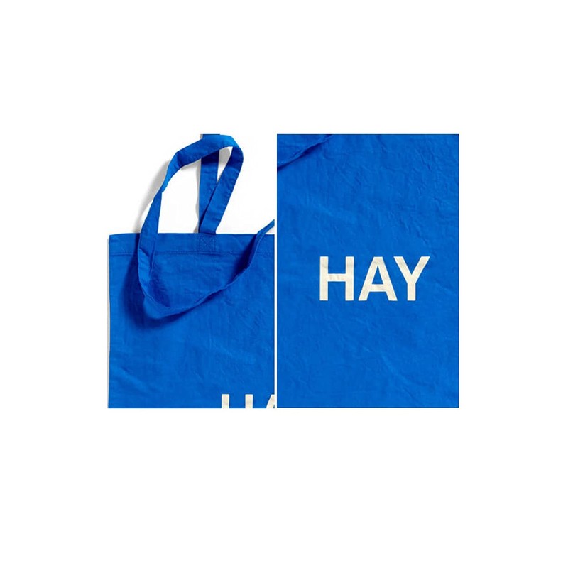 HAY 541127 Eco Bag Blue Tote Bag, BLUE/WHTE (In stock)