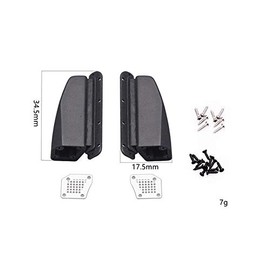 GPM R/C Scale Accessories: Metal Cover Fender Vent for Traxxax TRX-4 Bronco (82046-4) - 24 Piece Set Black