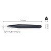 Scotle Tweezers ESD Anti-Static Coated 140 mm Long Straight Tip,