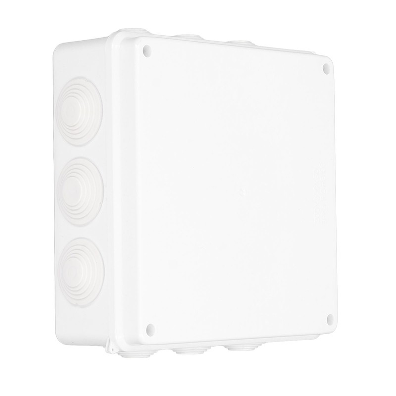 Electrical Junction Box 200x200x80mm IP65 Weatherproof Pre Drilled Electrical Enclosure