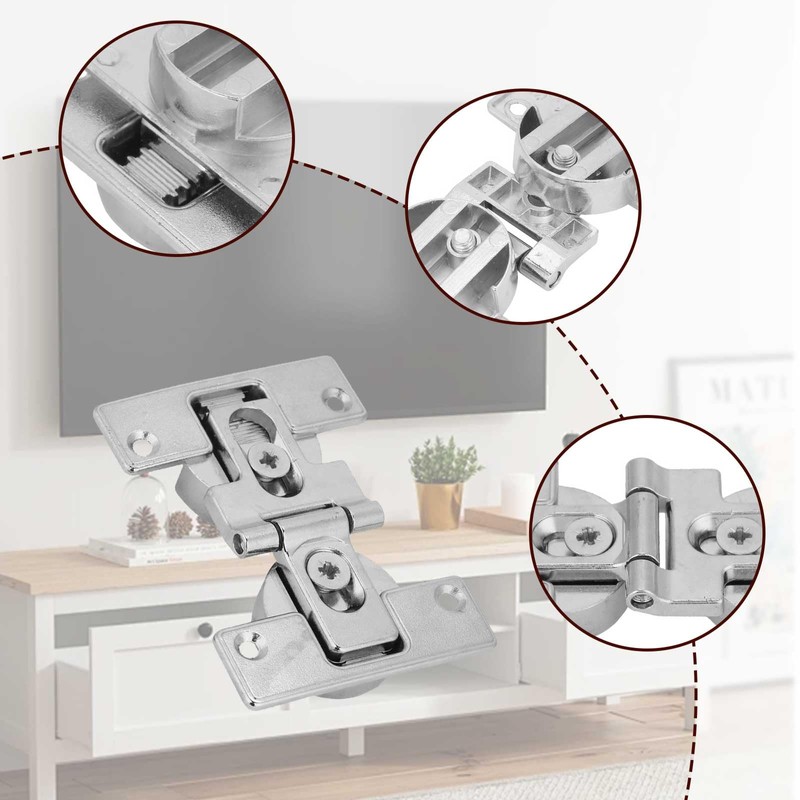 Hinges Foldable, Door Hinges with 6 Screws, Cabinet Hinge with