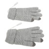 USB Heated Gloves Thicken Detachable Electronic Warming Knitted Gloves for