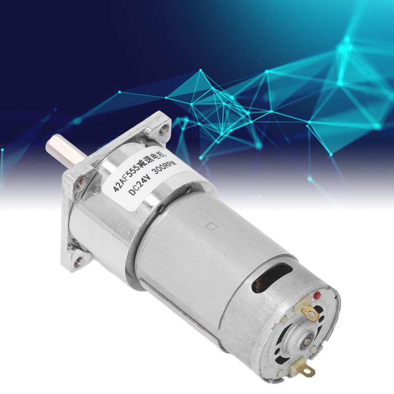 DC24V Gear Motor Self Locking Worm Speed Reduction Motor with
