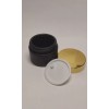 Meliars Envase Pomadera 50 Grs Negro Frost Tapa Dorada Y