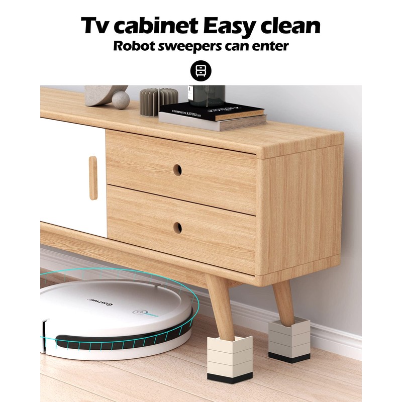 Furniture Risers, Tclouda Bed/Sofa/Desk/Table/Chair Leg/Fridge Lifts to 1.5, 3 and