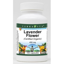 Lavender Flower (Certified Organic) - 450 mg (100 Capsules, ZIN: 517723) - 3 Pack
