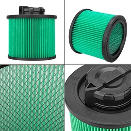 2 Pack DXVC4003 Replacement Filters for DEWALT 4 Gallon DXV04T, DXV05P, DXV05S, DXV08S, DXV06G Wet/Dry Vac Cleaners, Washable & Reusable