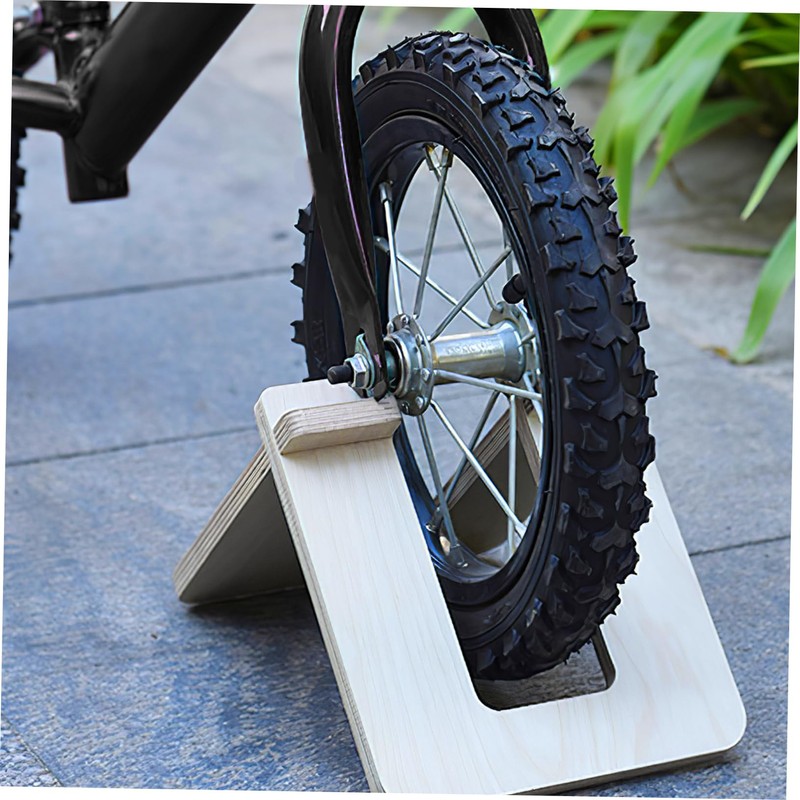LALAFINA Portable Wooden Bike Stand Detachable Balanced Scooter Support Durable