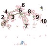 decalmile Cherry Blossom Tree Branch Wall Decals Pink Flower Birds