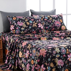 Floral Sheets Queen, Beauty Pattern Sheets, 16" Deep Pocket