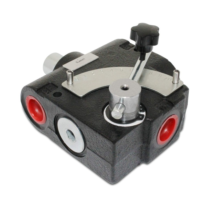 Hydraulic Adjustable Variable Flow Control Valve w/Relief, 0-16 GPM, 1/2”