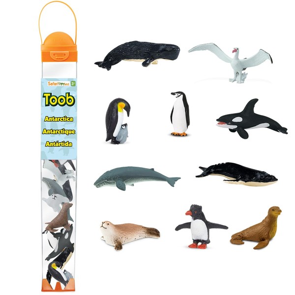 Safari Ltd. | Antarctica TOOB - 10 Pieces | TOOBs Collection | Miniature Toy Figurines for Boys & Girls
