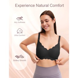 Elfrard Nursing Bras for Breastfeeding, Seamless Ultra Comfort Maternity Bra, Natural Shape, Pregnancy Sleep Bralette