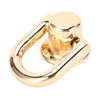 20 Pieces Golden D Ring Rivets with Screws, 360 Rotatable