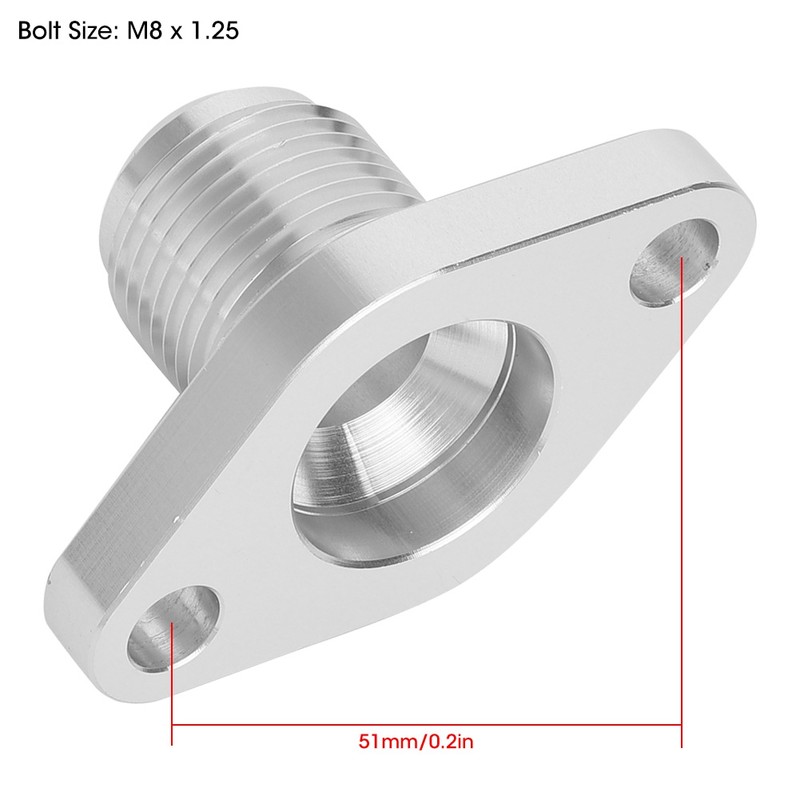 Aluminium 12 AN Turbo Oil Drain Return Flange Fit for