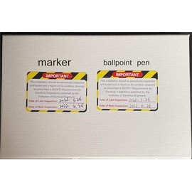 100pcs 2x3 inch Important Inspection Record Sticker, Next Inspected Electrical Safety Warning Stickers